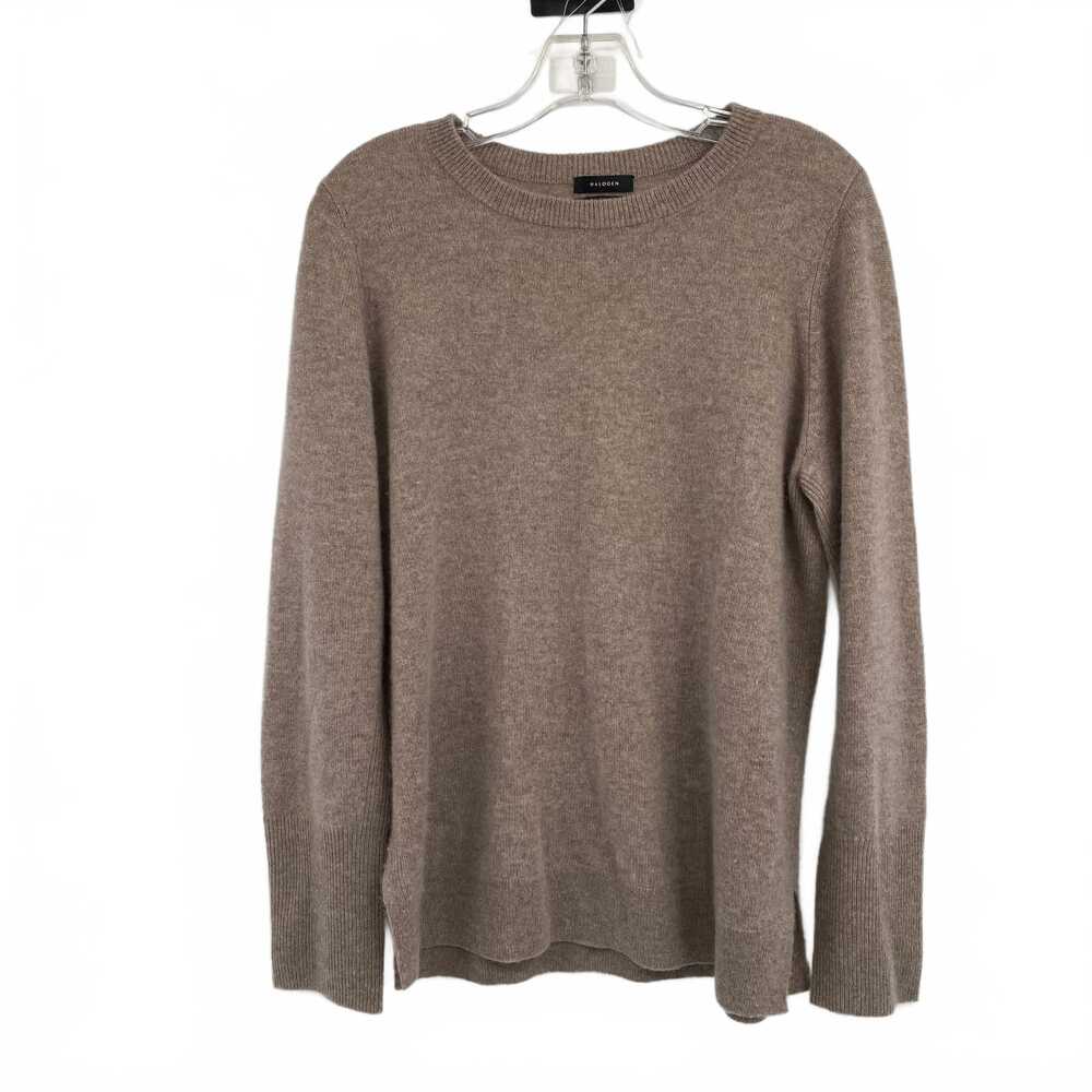 Halogen Brown Cashmere Pullover Crew Neck | One Size Regular